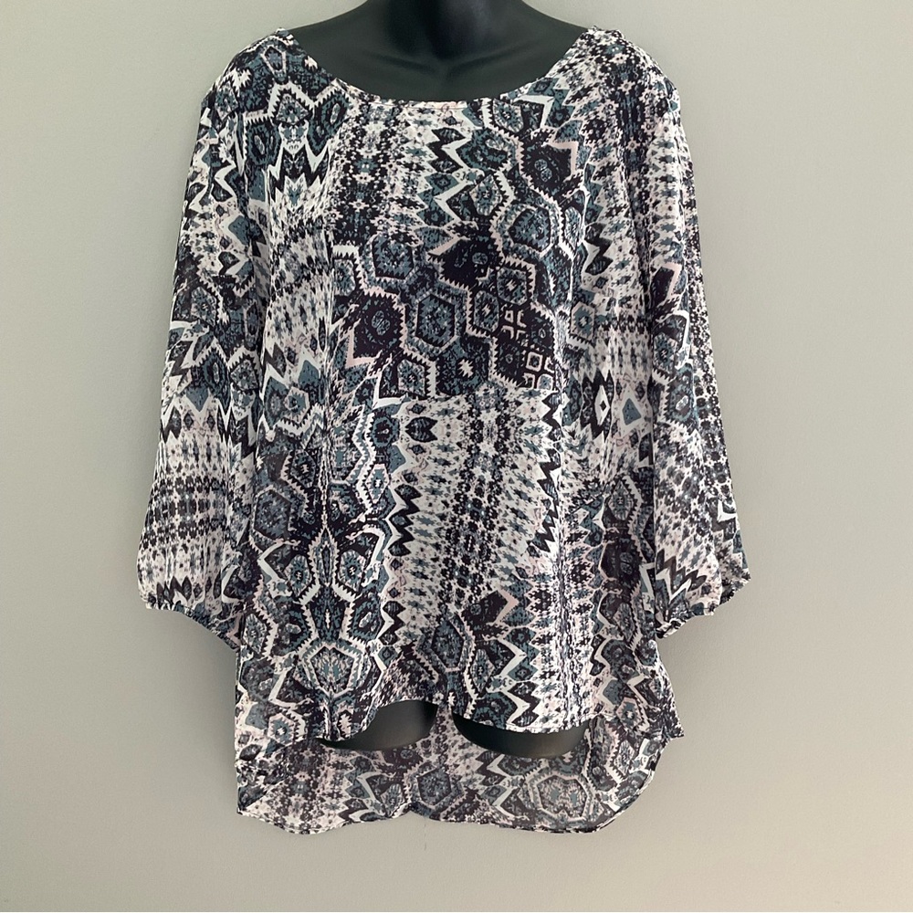 sheer purple-ish poncho